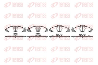 062412 REMSA Комплект тормозных колодок, дисковый тормоз