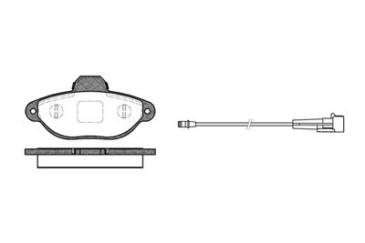 NB21437V01 NEW BLOX Комплект тормозных колодок, дисковый тормоз