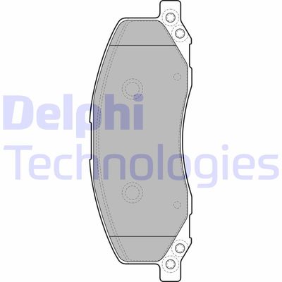 LP2082 DELPHI Комплект тормозных колодок, дисковый тормоз