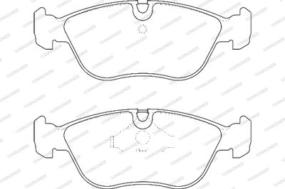 WBP21273A WAGNER Комплект тормозных колодок, дисковый тормоз