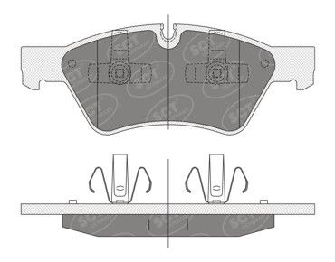 SP352PR SCT - MANNOL Комплект тормозных колодок, дисковый тормоз