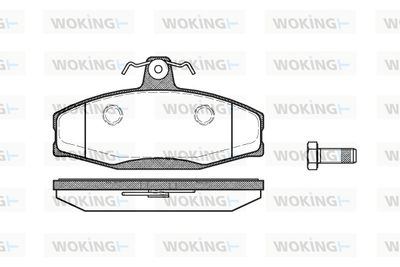 P720320 WOKING Комплект тормозных колодок, дисковый тормоз