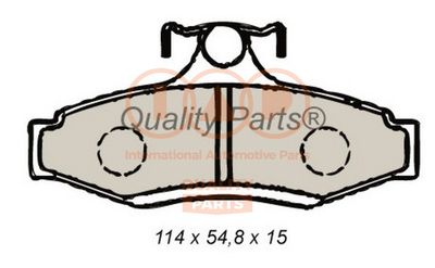 70420041 IAP QUALITY PARTS Комплект тормозных колодок, дисковый тормоз