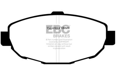 DP31007C EBC Brakes Комплект тормозных колодок, дисковый тормоз