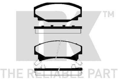 229208 NK Комплект тормозных колодок, дисковый тормоз