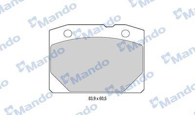 MBF015055 MANDO Комплект тормозных колодок, дисковый тормоз