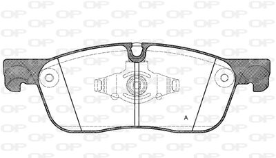 BPA163300 OPEN PARTS Комплект тормозных колодок, дисковый тормоз