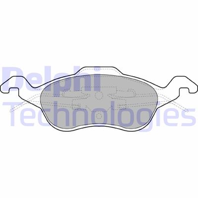 LP1315 DELPHI Комплект тормозных колодок, дисковый тормоз