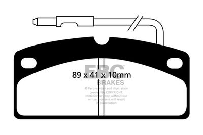 DP1342 EBC Brakes Комплект тормозных колодок, дисковый тормоз