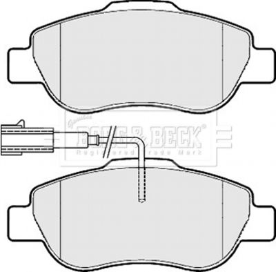 BBP2149 BORG & BECK Комплект тормозных колодок, дисковый тормоз