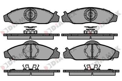 N09879 DIAMAX Комплект тормозных колодок, дисковый тормоз