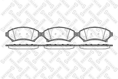 652002BSX STELLOX Комплект тормозных колодок, дисковый тормоз