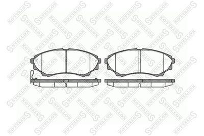 1162000SX STELLOX Комплект тормозных колодок, дисковый тормоз