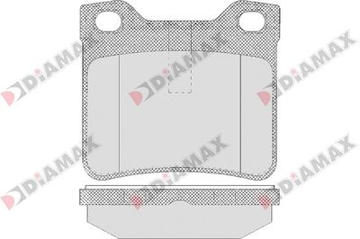 N09014 DIAMAX Комплект тормозных колодок, дисковый тормоз