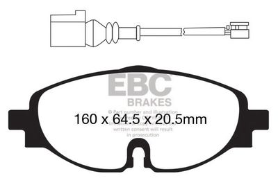 DP22150 EBC Brakes Комплект тормозных колодок, дисковый тормоз