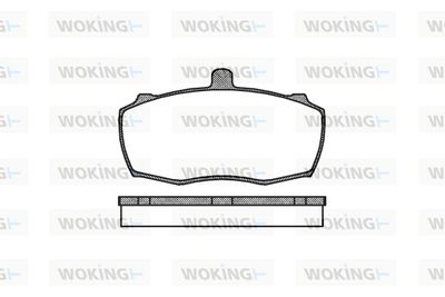 P059300 WOKING Комплект тормозных колодок, дисковый тормоз