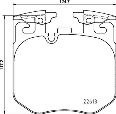 P06106 BREMBO Комплект тормозных колодок, дисковый тормоз