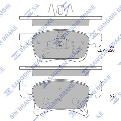 SP4194 Hi-Q Комплект тормозных колодок, дисковый тормоз