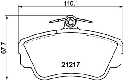 PCP1540 DON Комплект тормозных колодок, дисковый тормоз