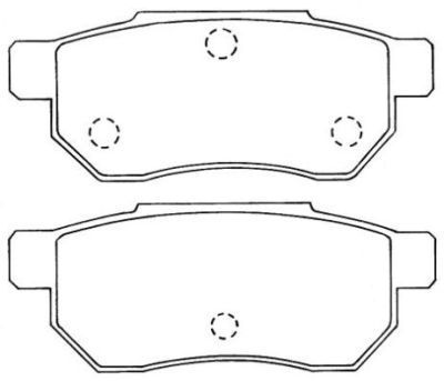 ASN218 AISIN Комплект тормозных колодок, дисковый тормоз