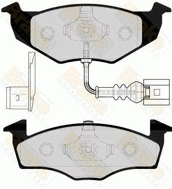 PA1607 Brake ENGINEERING Комплект тормозных колодок, дисковый тормоз