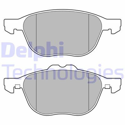 LP3650 DELPHI Комплект тормозных колодок, дисковый тормоз