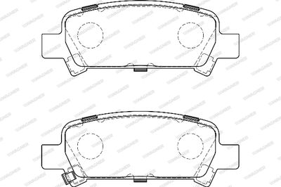 WBP23572A WAGNER Комплект тормозных колодок, дисковый тормоз