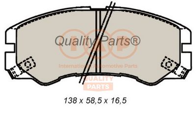 70409013 IAP QUALITY PARTS Комплект тормозных колодок, дисковый тормоз