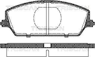 811069009 TRISCAN Комплект тормозных колодок, дисковый тормоз