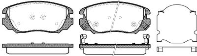 NB24415V02 NEW BLOX Комплект тормозных колодок, дисковый тормоз