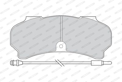 FVR626 FERODO Комплект тормозных колодок, дисковый тормоз