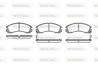 P254302 WOKING Комплект тормозных колодок, дисковый тормоз