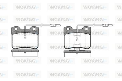 P347304 WOKING Комплект тормозных колодок, дисковый тормоз