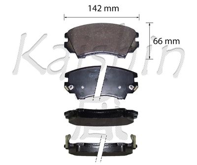 FK10206 KAISHIN Комплект тормозных колодок, дисковый тормоз