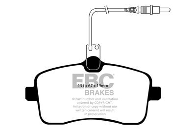 DP1549 EBC Brakes Комплект тормозных колодок, дисковый тормоз