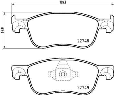 8DB355037741 HELLA PAGID Комплект тормозных колодок, дисковый тормоз