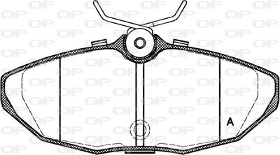 BPA073210 OPEN PARTS Комплект тормозных колодок, дисковый тормоз