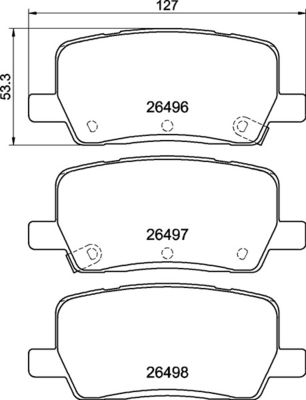 P09032 BREMBO Комплект тормозных колодок, дисковый тормоз