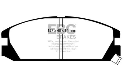 DP2623 EBC Brakes Комплект тормозных колодок, дисковый тормоз