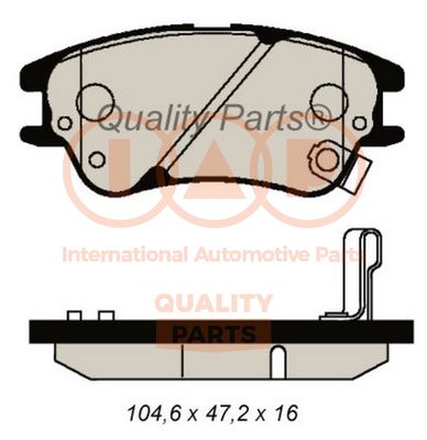 70407091 IAP QUALITY PARTS Комплект тормозных колодок, дисковый тормоз