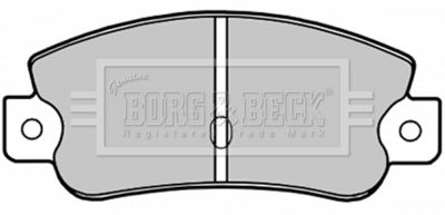 BBP1193 BORG & BECK Комплект тормозных колодок, дисковый тормоз