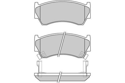 120691 E.T.F. Комплект тормозных колодок, дисковый тормоз