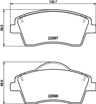 8DB355040351 HELLA PAGID Комплект тормозных колодок, дисковый тормоз