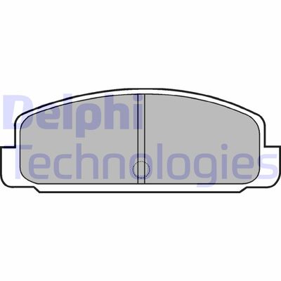 LP401 DELPHI Комплект тормозных колодок, дисковый тормоз