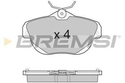 BP3262 BREMSI Комплект тормозных колодок, дисковый тормоз