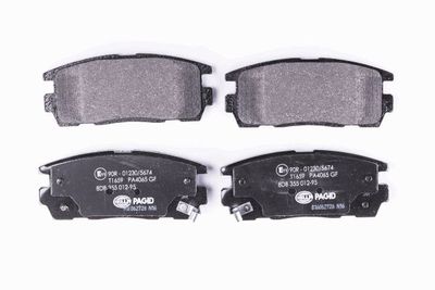 8DB355012951 HELLA PAGID Комплект тормозных колодок, дисковый тормоз