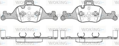 P1640300 WOKING Комплект тормозных колодок, дисковый тормоз