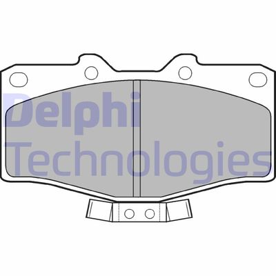 LP951 DELPHI Комплект тормозных колодок, дисковый тормоз