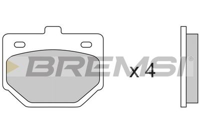 BP2174 BREMSI Комплект тормозных колодок, дисковый тормоз