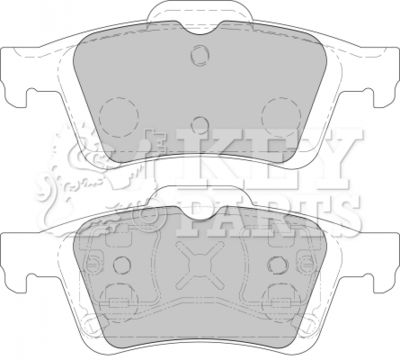 KBP1938 KEY PARTS Комплект тормозных колодок, дисковый тормоз